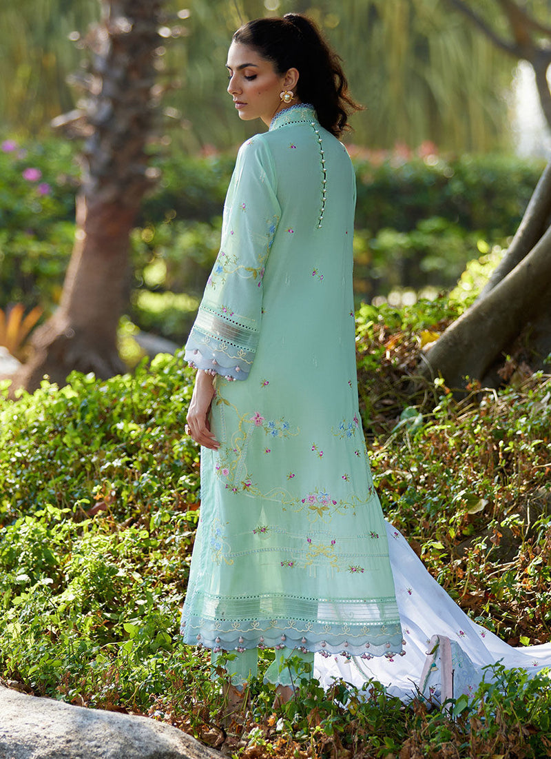 Farah Talib Aziz | Suay Lawn 24 | MISORA MINT by Farah Talib Aziz - Designer Dress - Type: Ladies Clothes - Available at Libayah - 100% Original