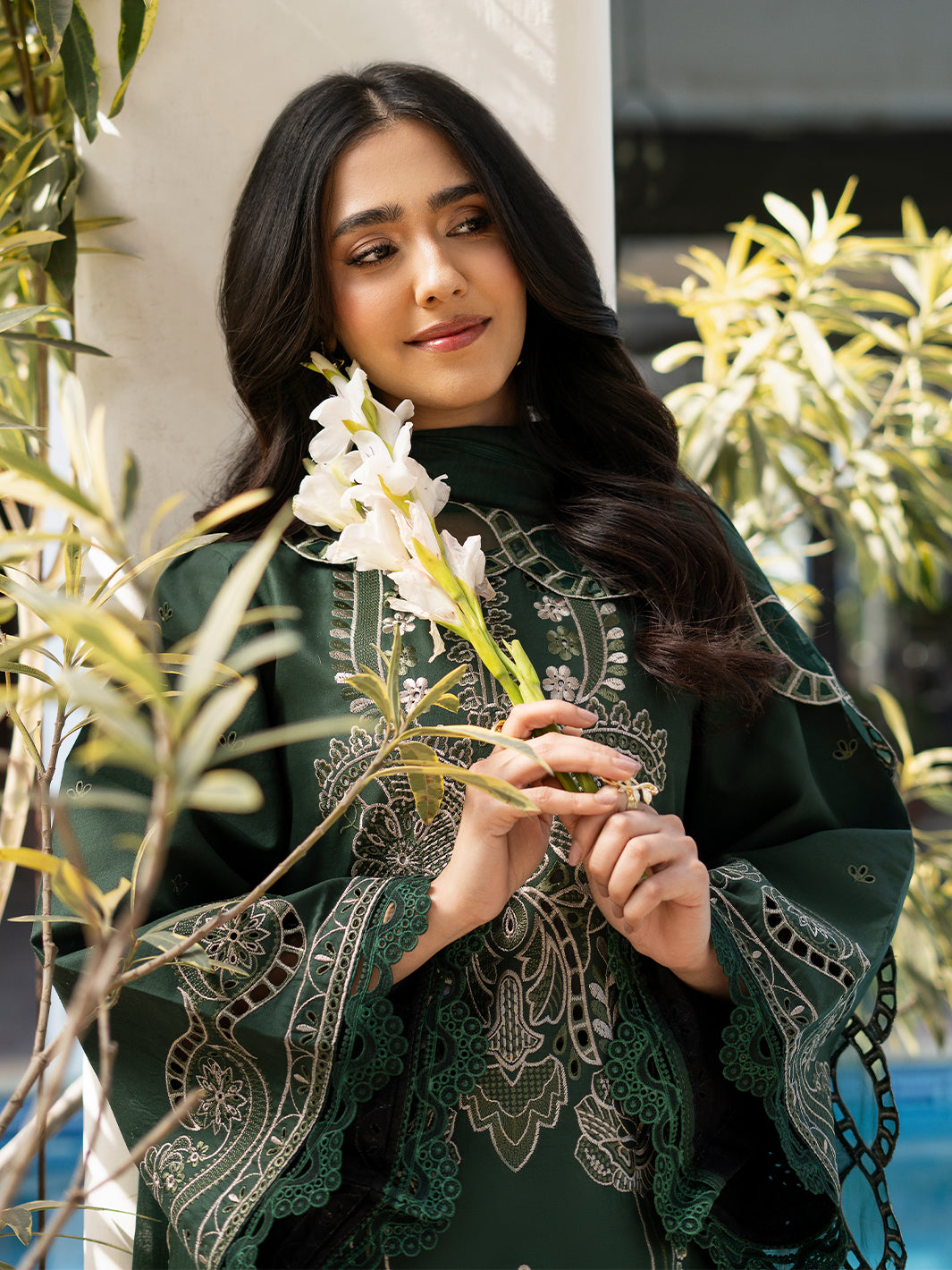 Izel | Mahveen Festive Lawn 25 | FATIN by Izel - Designer Dress - Type: Ladies Clothes - Available at Libayah - 100% Original