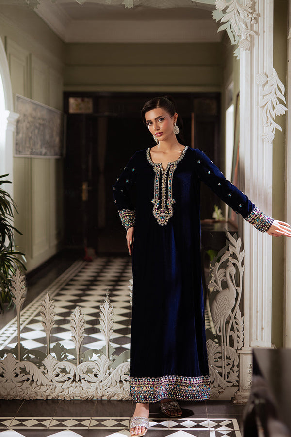 Saira Rizwan | Velvet Pret 25 | ZEHRA-SRVP25-01 by Saira Rizwan - Designer Dress - Type : Ladies Clothes - Available at Libayah - 100% Original 