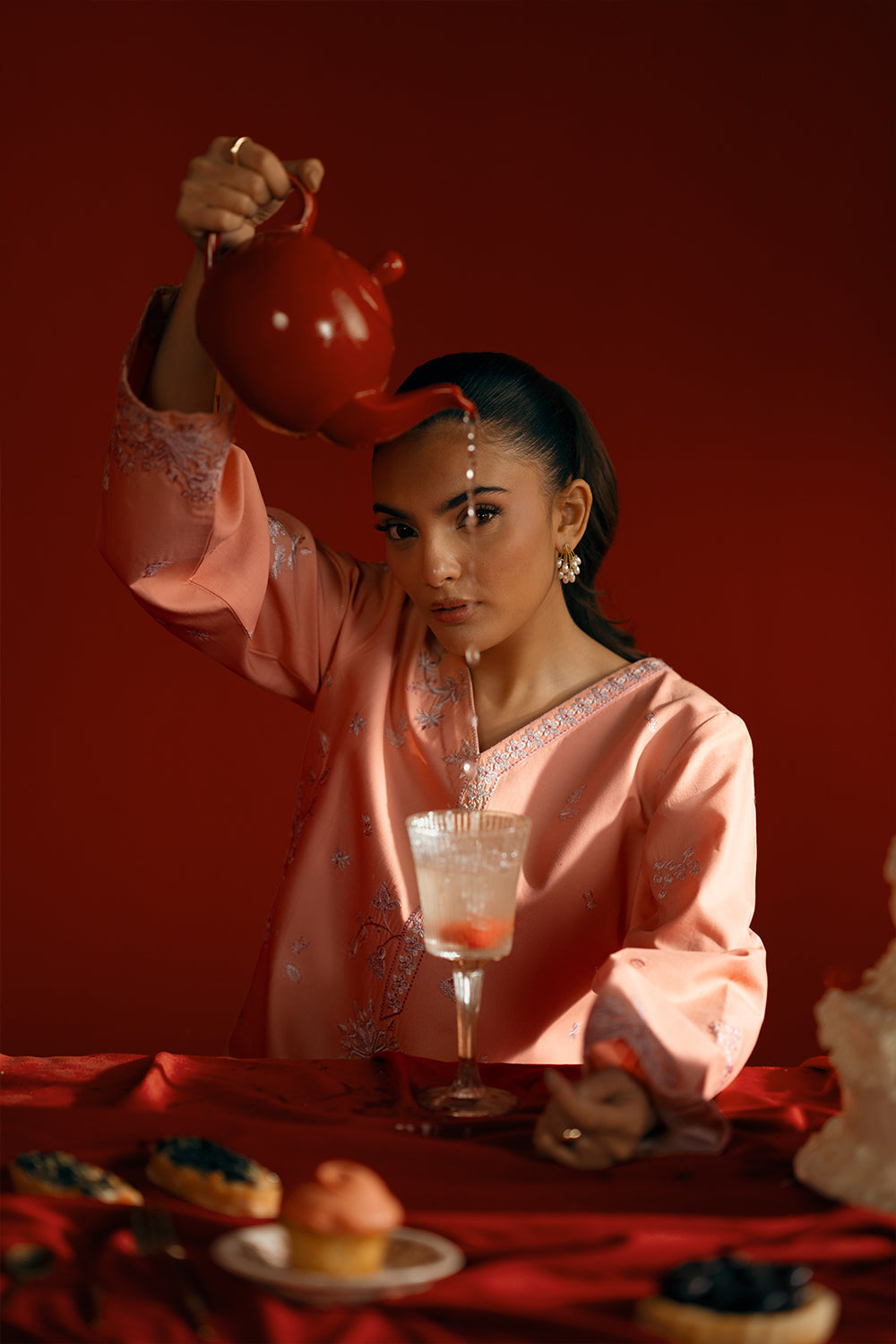 Saira Rizwan | Joolie Co ords | JOOLIE PEACH - JBP25-05 by Saira Rizwan - Designer Dress  - Type : Ladies Clothes - Available at Libayah - 100% Original 