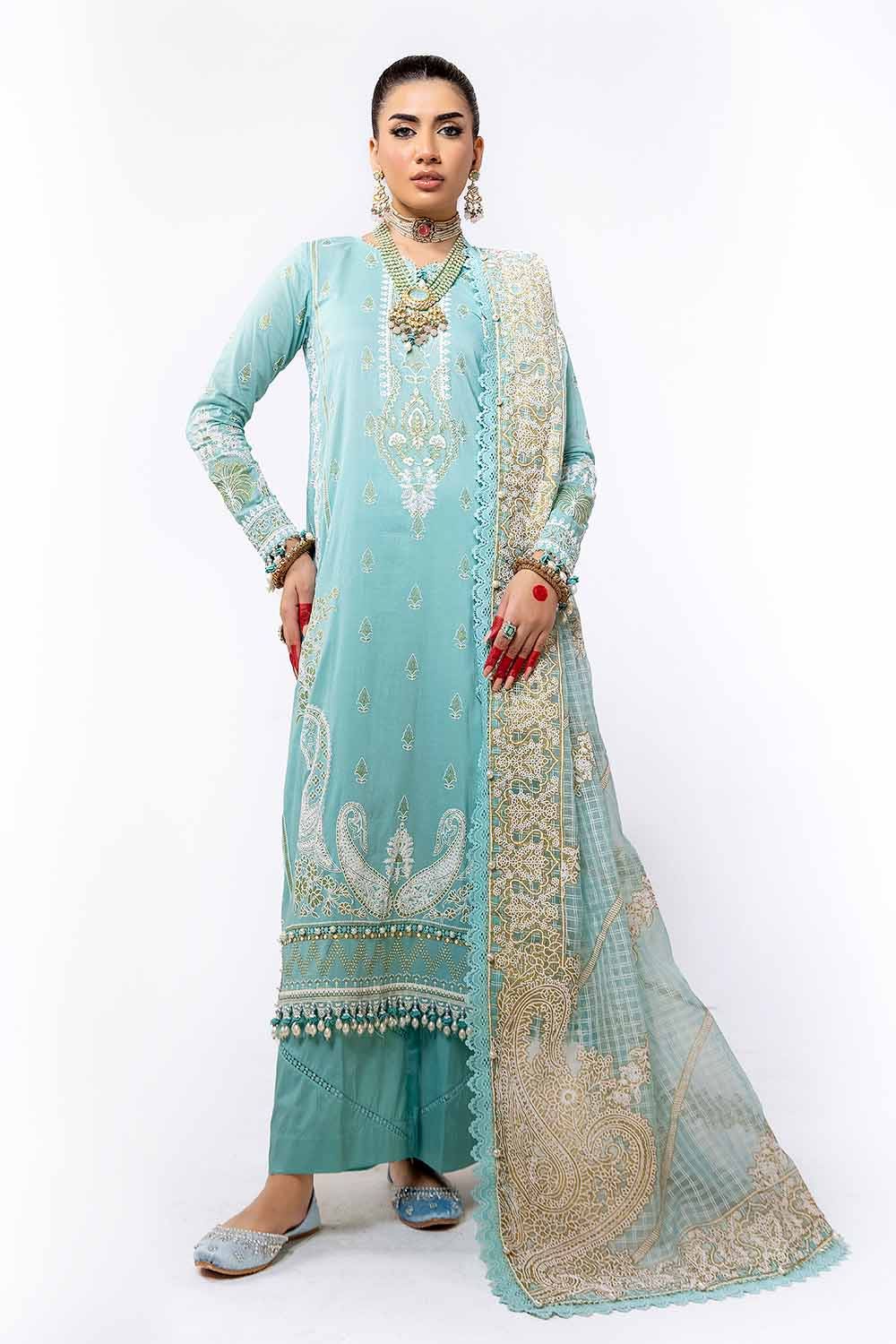 Gul Ahmed | Eid ul Adha Collection | FE-42022 by Gul Ahmed - Designer Dress - Type: Ladies Clothes - Available at Libayah - 100% Original