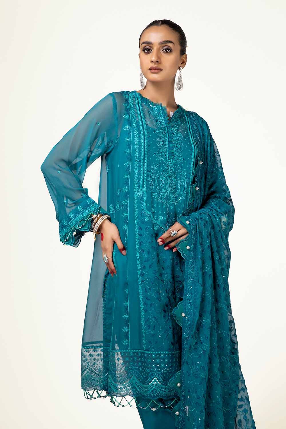 Gul Ahmed | Eid ul Adha Collection | FE-42024 by Gul Ahmed - Designer Dress - Type: Ladies Clothes - Available at Libayah - 100% Original