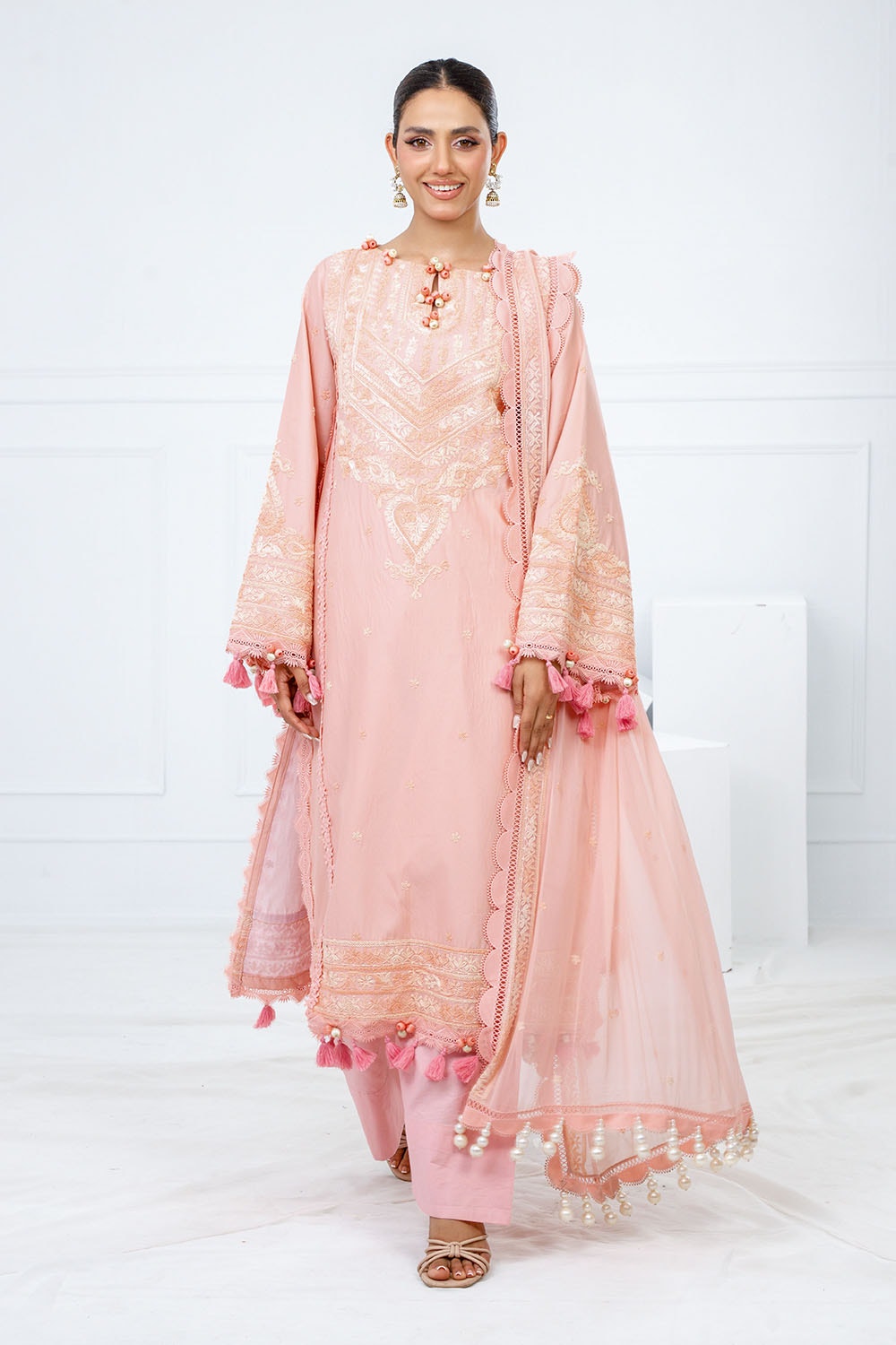 Gul Ahmed | Festive Eid 25 | FE-52120 by Gul Ahmed - Designer Dress - Type: Ladies Clothes - Available at Libayah - 100% Original