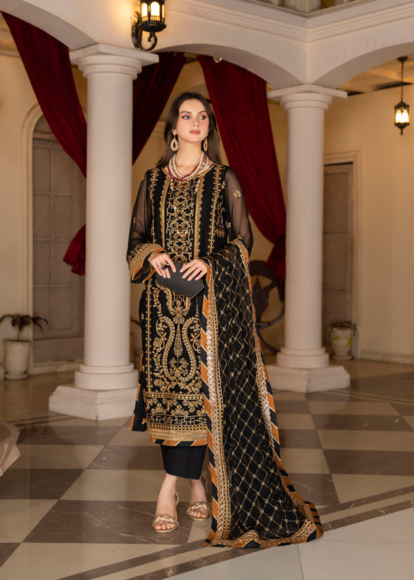 Strawberry | Rimjhim Chiffon Collection | FLS-RJ-001 by Strawberry - Designer Dress - Type: Ladies Clothes - Available at Libayah - 100% Original