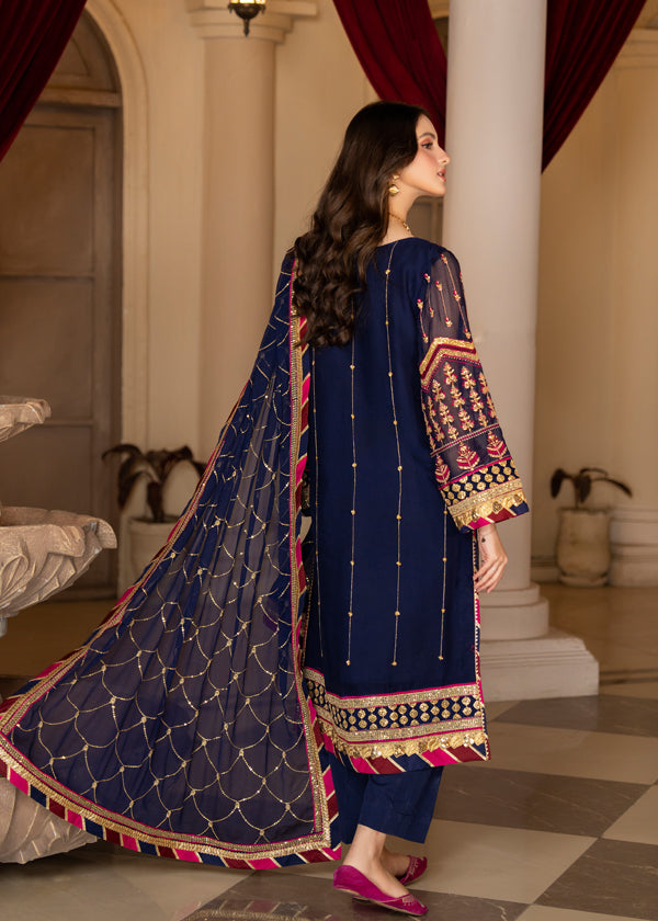 Strawberry | Rimjhim Chiffon Collection | FLS-RJ-005 by Strawberry - Designer Dress - Type: Ladies Clothes - Available at Libayah - 100% Original