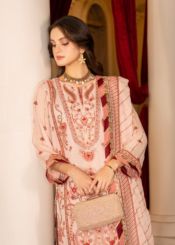 Strawberry | Rimjhim Chiffon Collection | FLS-RJ-006 by Strawberry - Designer Dress - Type: Ladies Clothes - Available at Libayah - 100% Original