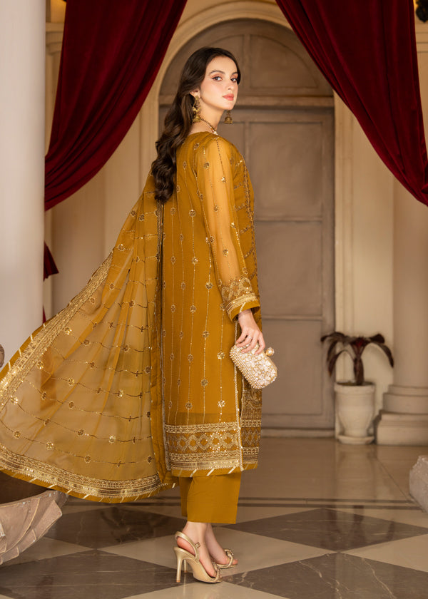 Strawberry | Rimjhim Chiffon Collection | FLS-RJ-009 by Strawberry - Designer Dress - Type: Ladies Clothes - Available at Libayah - 100% Original