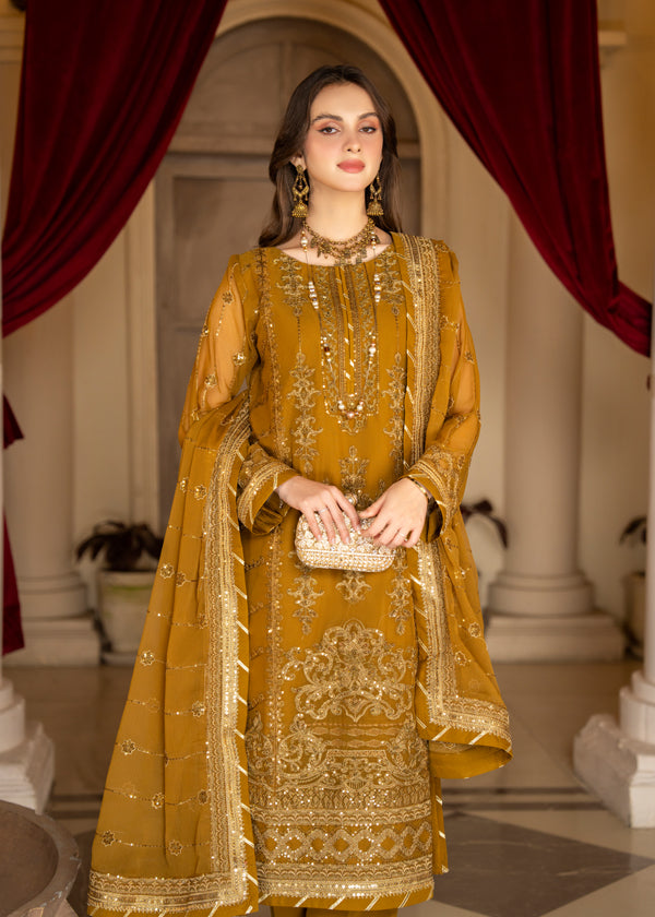 Strawberry | Rimjhim Chiffon Collection | FLS-RJ-009 by Strawberry - Designer Dress - Type: Ladies Clothes - Available at Libayah - 100% Original