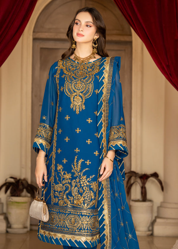 Strawberry | Rimjhim Chiffon Collection | FLS-RJ-010 by Strawberry - Designer Dress - Type: Ladies Clothes - Available at Libayah - 100% Original