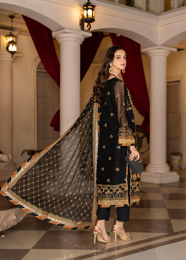 Strawberry | Rimjhim Chiffon Collection | FLS-RJ-001 by Strawberry - Designer Dress - Type: Ladies Clothes - Available at Libayah - 100% Original