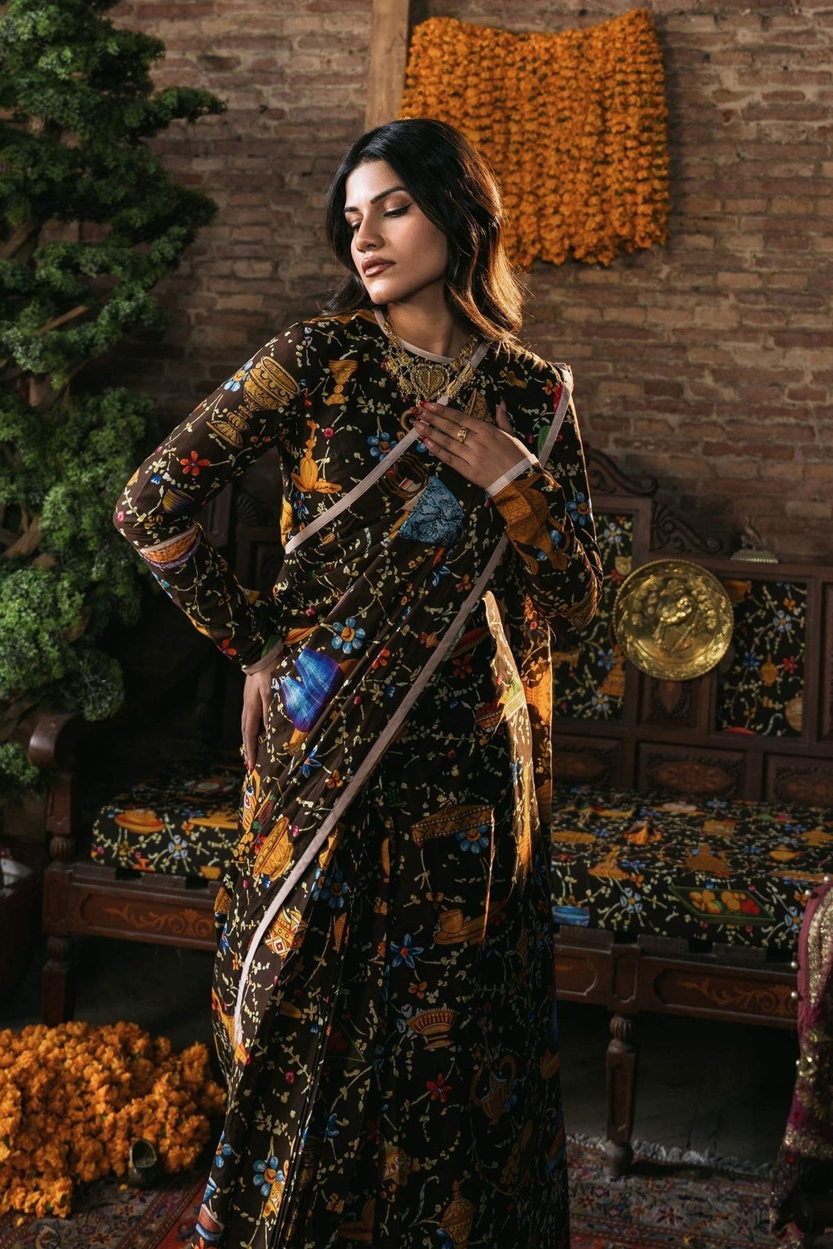 Fahad Hussayn | Lawn Banger | Ferdowi by Fahad Hussayn - Designer Dress - Type: Ladies Clothes - Available at Libayah - 100% Original