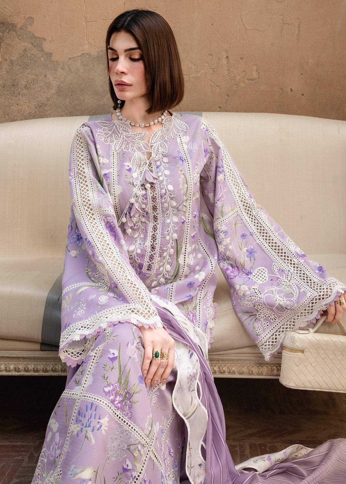 Crimson | flow lawn 26 | A SUMMER DANCE - D2B - Designer Dress - Type : Ladies Clothes - Available at Libayah - 100% Original