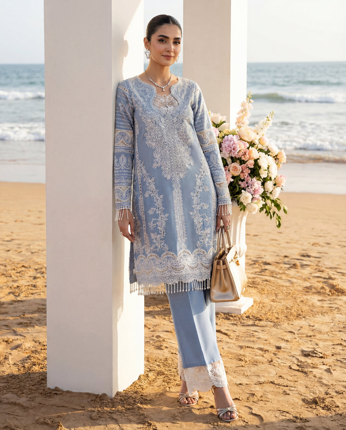 Threads and Motifs | Formal Outfits | 10498 by Threads and Motifs - Designer Dress  - Type : Ladies Clothes - Available at Libayah - 100% Original 