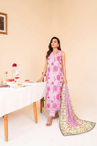 Faiza Faisal | FNF Printed Lawn | FUCHSIA PINK by Faiza Faisal - Designer Dress  - Type : Ladies Clothes - Available at Libayah - 100% Original 