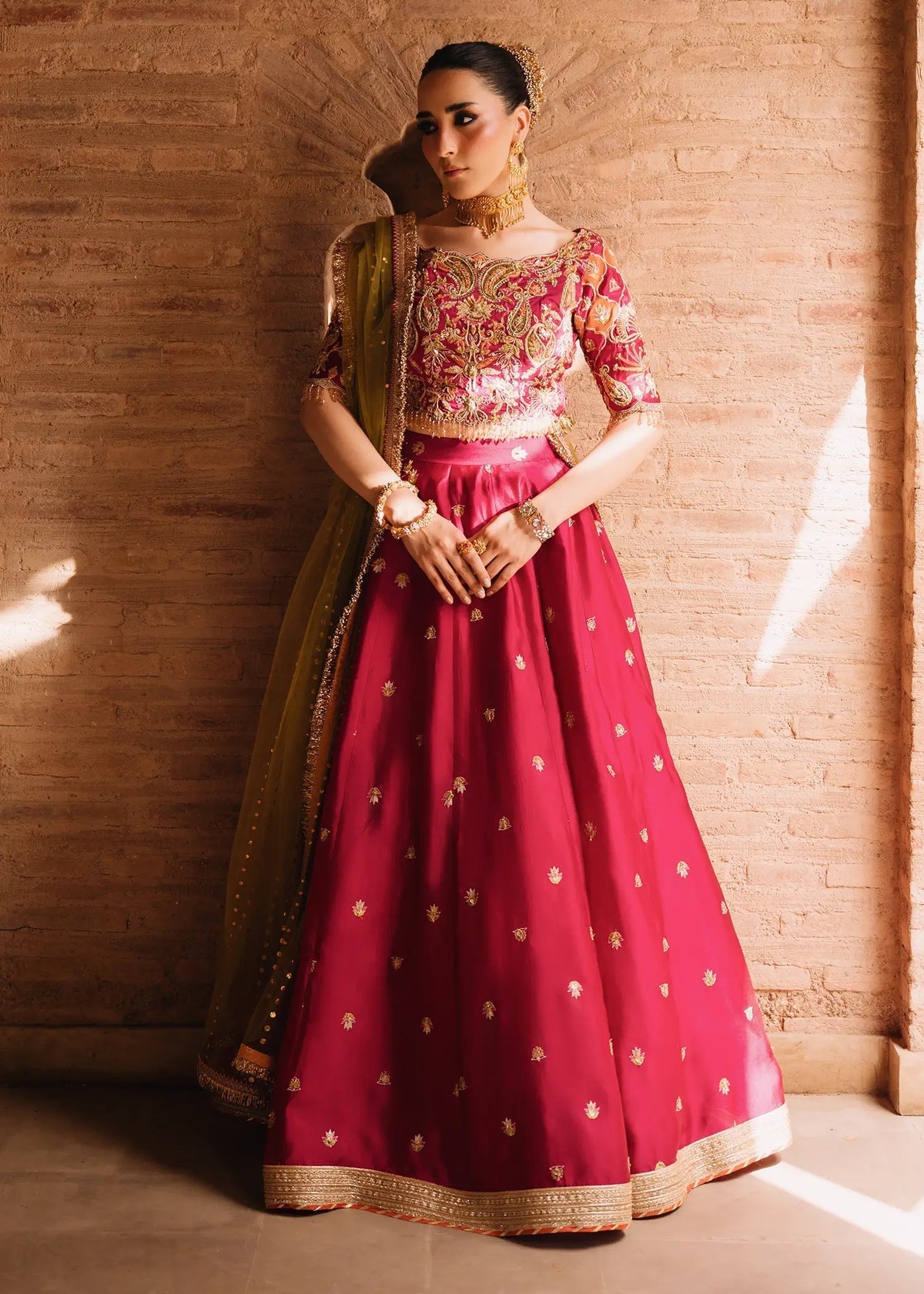 Jeem | Amaltaas Wedding Formals 26 | FUSCHIA ANAYA LEHNGA CHOLI by Jeem - Designer Dress  - Type : Ladies Clothes - Available at Libayah - 100% Original 