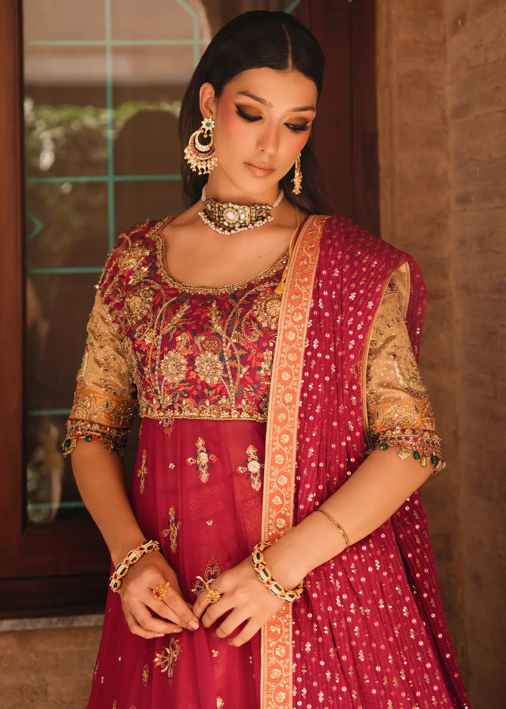 Jeem | Amaltaas Wedding Formals 26 | FUSCHIA NAZ KALIDAR by Jeem - Designer Dress  - Type : Ladies Clothes - Available at Libayah - 100% Original 