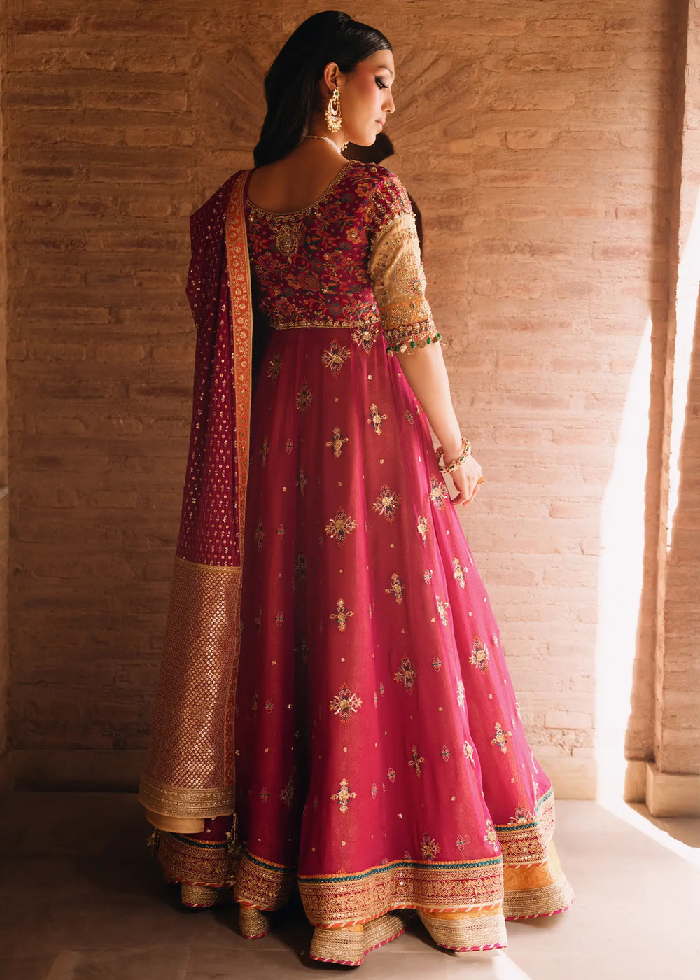 Jeem | Amaltaas Wedding Formals 26 | FUSCHIA NAZ KALIDAR by Jeem - Designer Dress  - Type : Ladies Clothes - Available at Libayah - 100% Original 