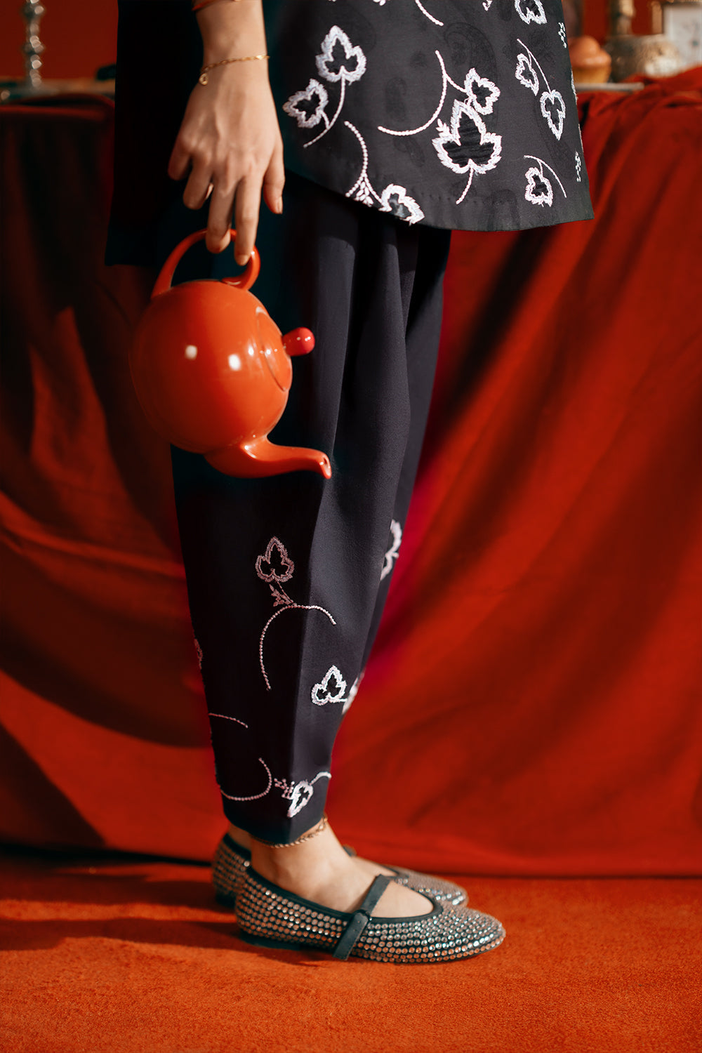 Saira Rizwan | Joolie Co ords | JOOLIE BLACK - JBP25-06 by Saira Rizwan - Designer Dress  - Type : Ladies Clothes - Available at Libayah - 100% Original 