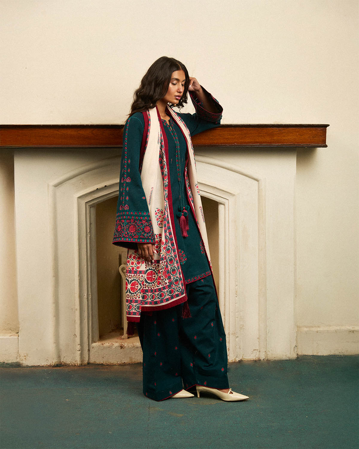 Jugnu | Winter Edit 24 | MARINA by Jugnu - Designer Dress - Type: Ladies Clothes - Available at Libayah - 100% Original