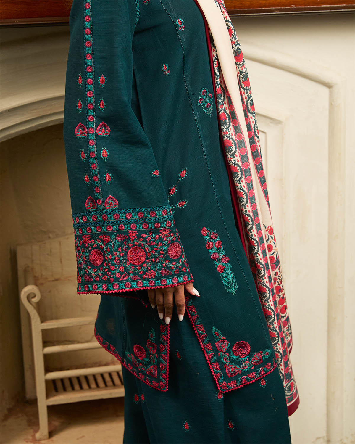 Jugnu | Winter Edit 24 | MARINA by Jugnu - Designer Dress - Type: Ladies Clothes - Available at Libayah - 100% Original