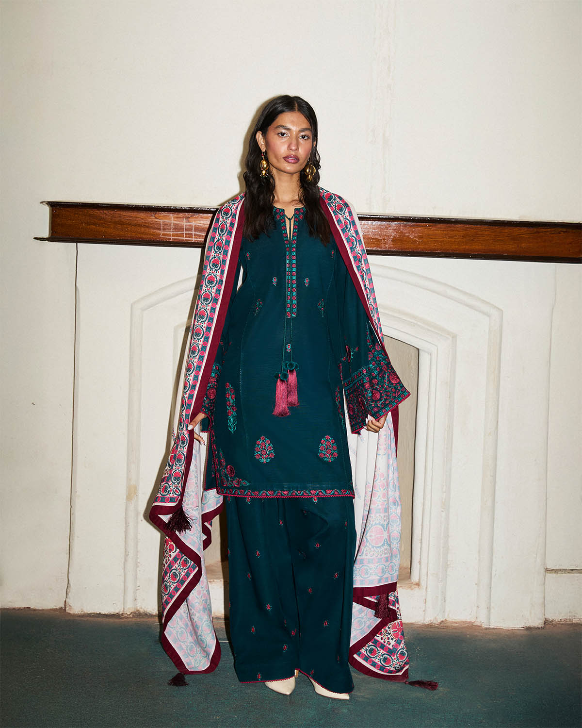 Jugnu | Winter Edit 24 | MARINA by Jugnu - Designer Dress - Type: Ladies Clothes - Available at Libayah - 100% Original