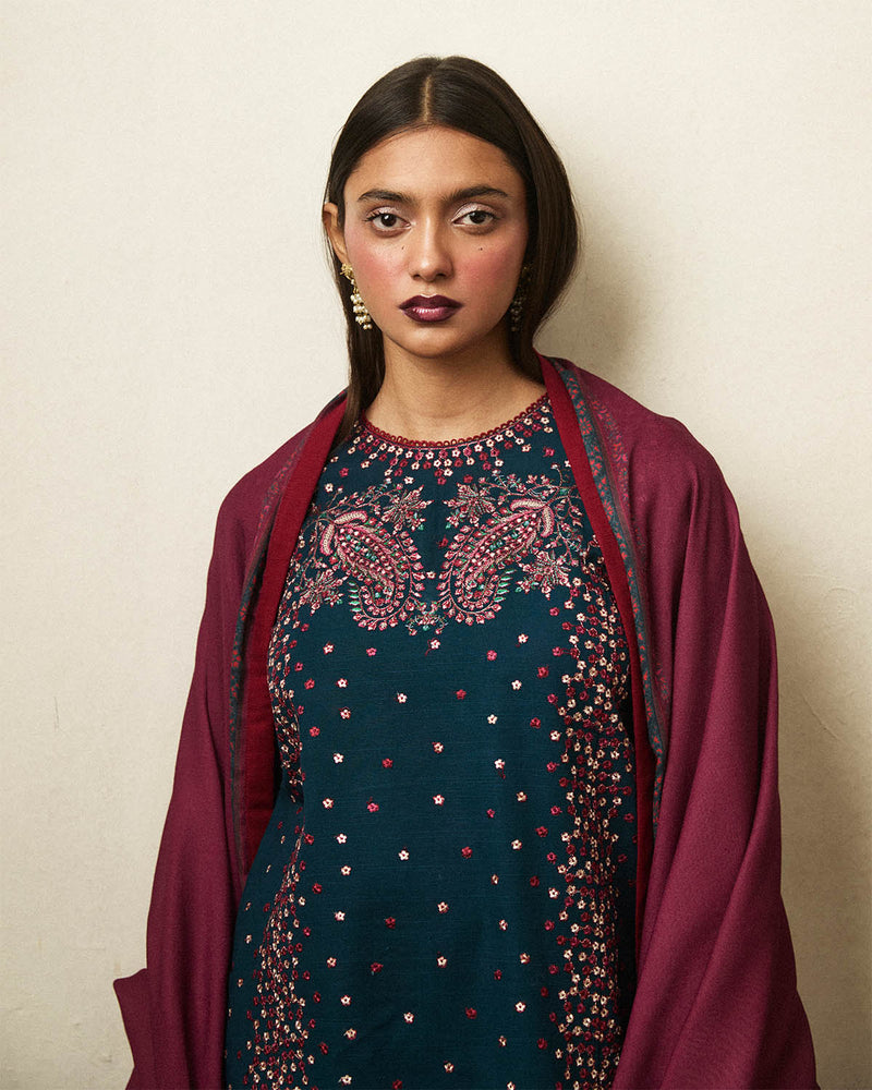 Jugnu | Winter Edit 24 | ASHEN by Jugnu - Designer Dress - Type: Ladies Clothes - Available at Libayah - 100% Original