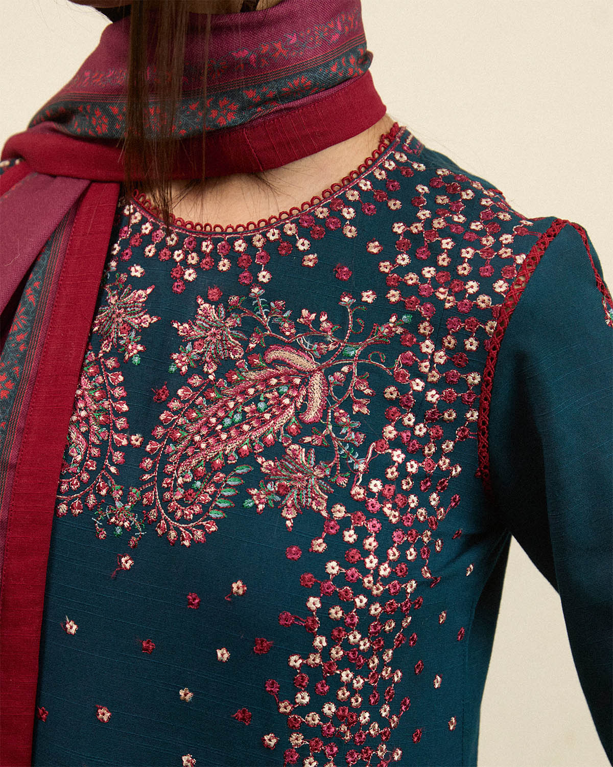 Jugnu | Winter Edit 24 | ASHEN by Jugnu - Designer Dress - Type: Ladies Clothes - Available at Libayah - 100% Original