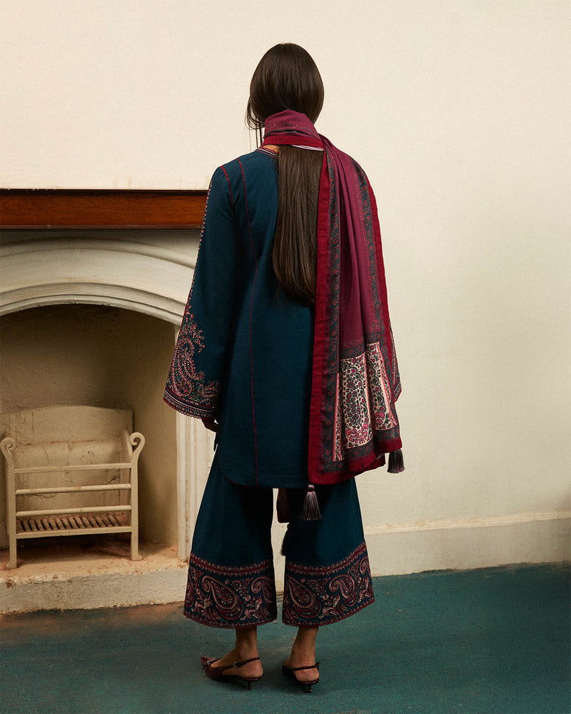 Jugnu | Winter Edit 24 | ASHEN by Jugnu - Designer Dress - Type: Ladies Clothes - Available at Libayah - 100% Original