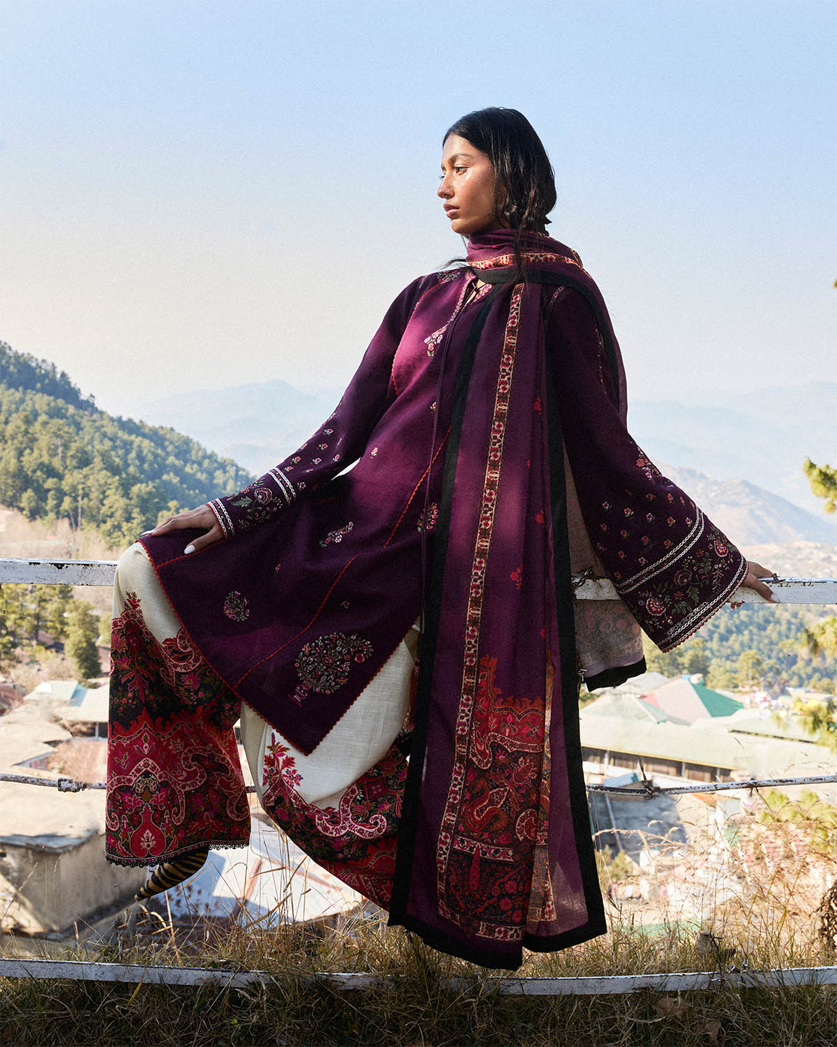 Jugnu | Winter Edit 24 | AMETHYST by Jugnu - Designer Dress - Type: Ladies Clothes - Available at Libayah - 100% Original