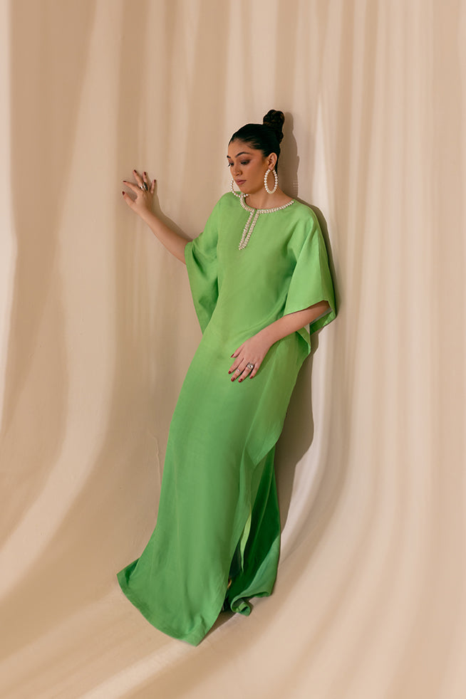 Fozia Khalid | Kaftaan | Mint Dusk by Fozia Khalid - Designer Dress - Type: Ladies Clothes - Available at Libayah - 100% Original