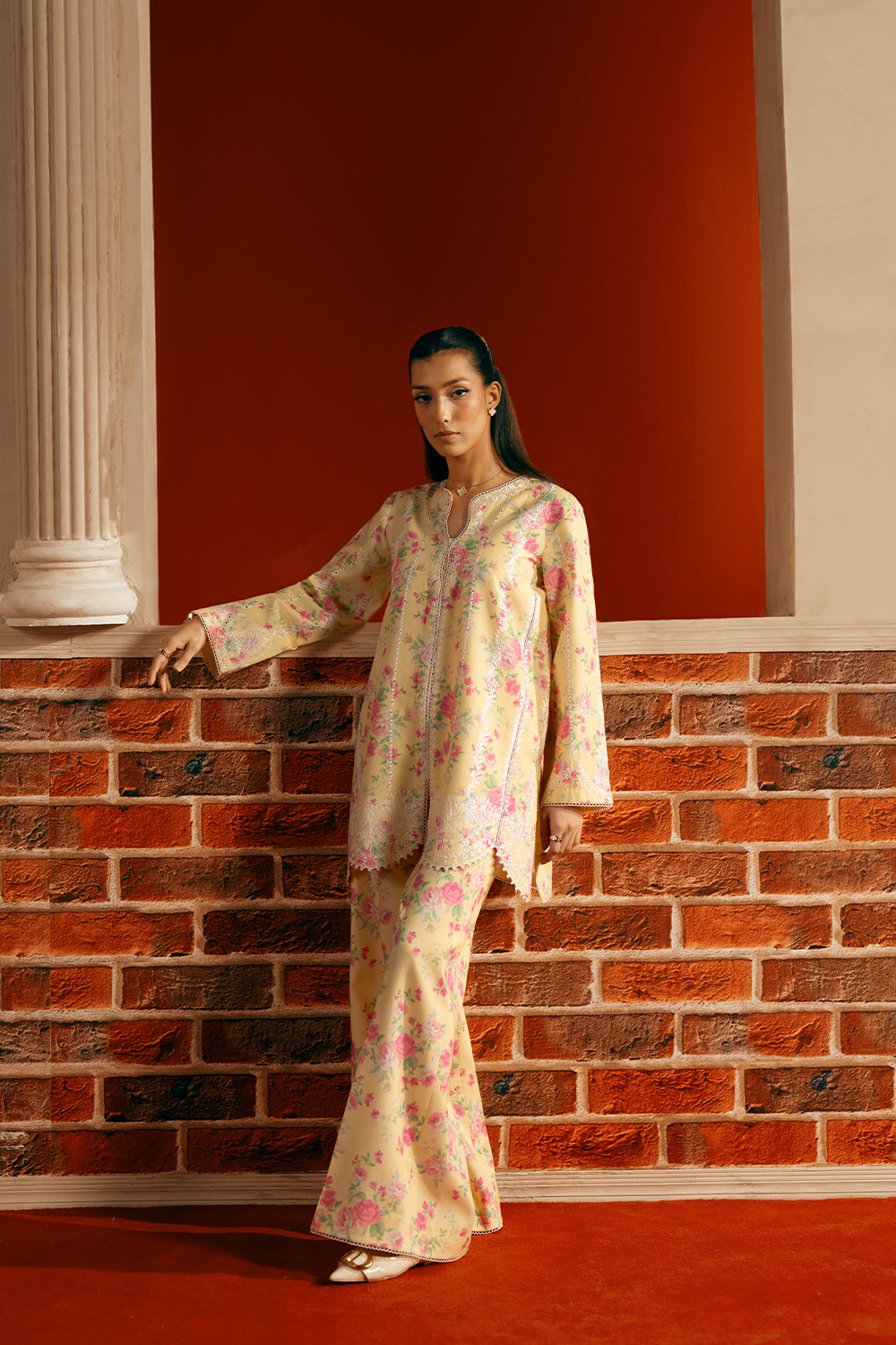 Saira Rizwan | Joolie Co ords | YELLOW-JBP25-01 by Saira Rizwan - Designer Dress  - Type : Ladies Clothes - Available at Libayah - 100% Original 
