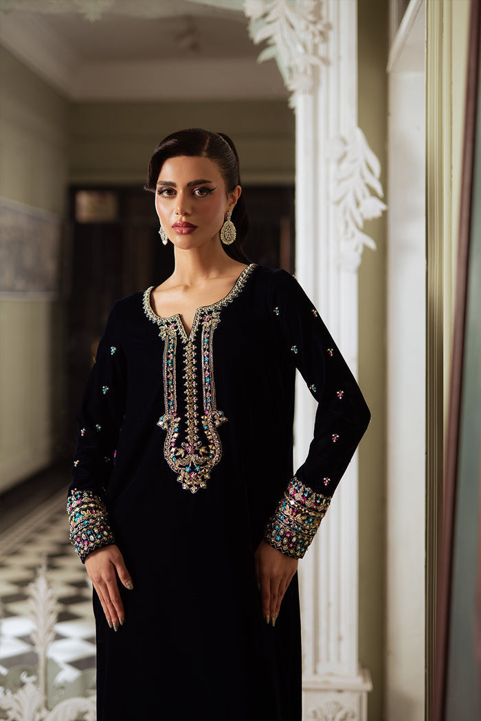 Saira Rizwan | Velvet Pret 25 | ZEHRA-SRVP25-01 by Saira Rizwan - Designer Dress - Type : Ladies Clothes - Available at Libayah - 100% Original 