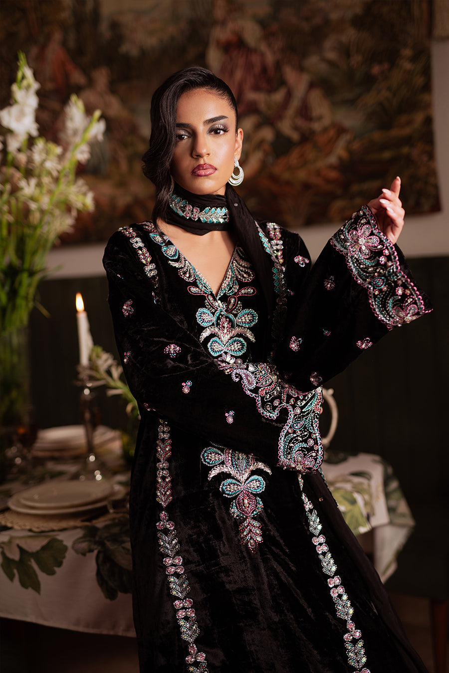 Saira Rizwan | Velvet Pret 25 | ZARQ-SRVP25-03 by Saira Rizwan - Designer Dress - Type : Ladies Clothes - Available at Libayah - 100% Original 