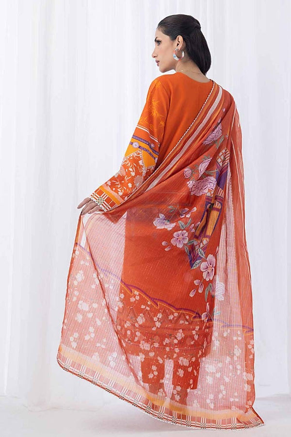 Gul Ahmed | Winter Collection 24 | Zari Stripe Dupatta WRF-32010 by Gul Ahmed - Designer Dress - Type: Ladies Clothes - Available at Libayah - 100% Original
