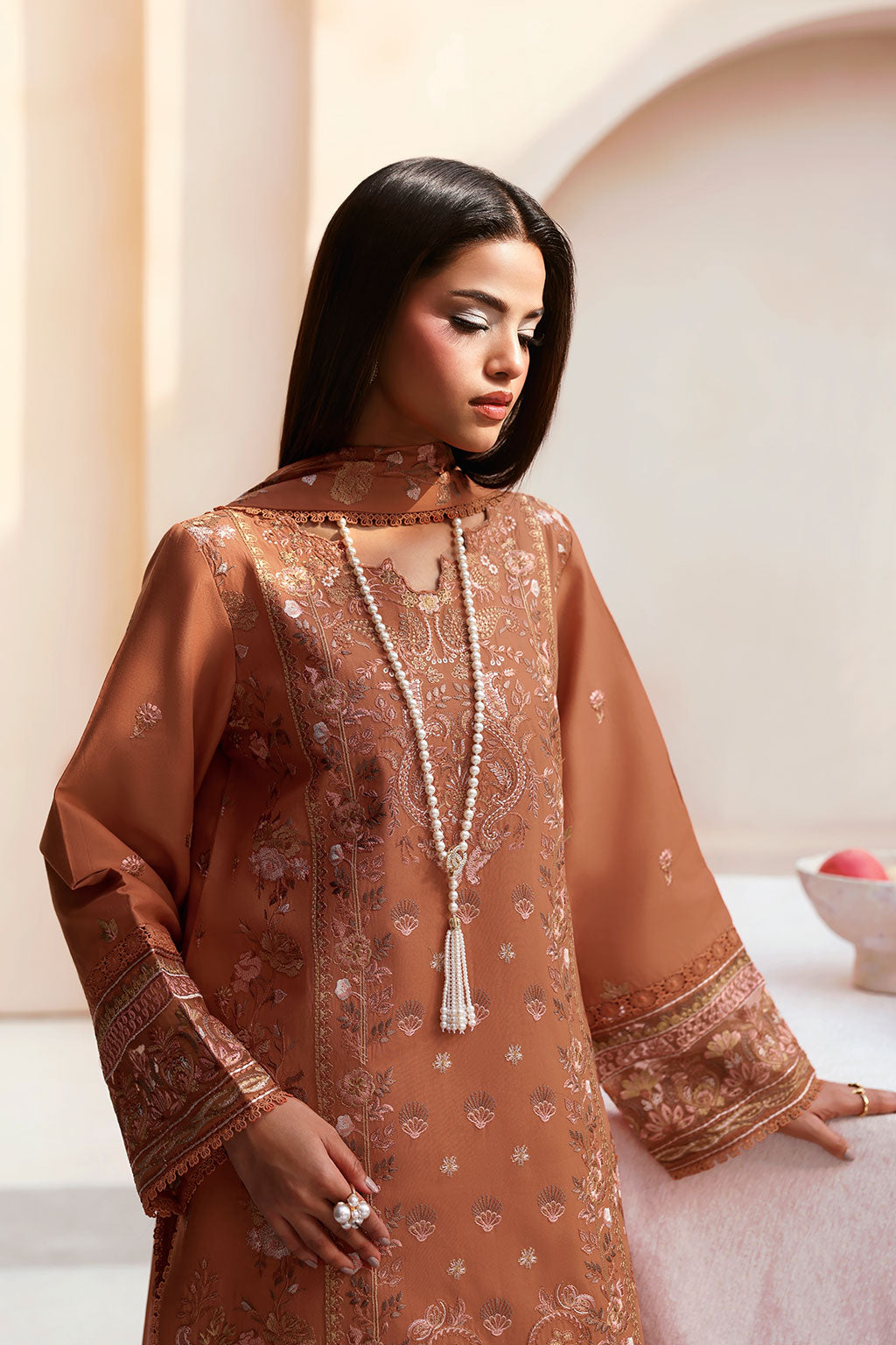 Ramsha | Ghazal Luxury Lawn | G-501 - Designer Dress - Type : Ladies Clothes - Available at Libayah - 100% Original