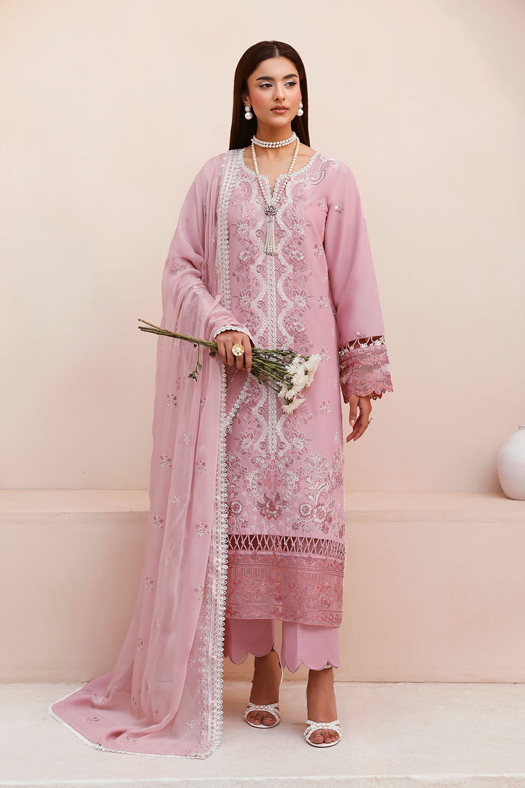 Ramsha | Ghazal Luxury Lawn | G-504 - Designer Dress - Type : Ladies Clothes - Available at Libayah - 100% Original