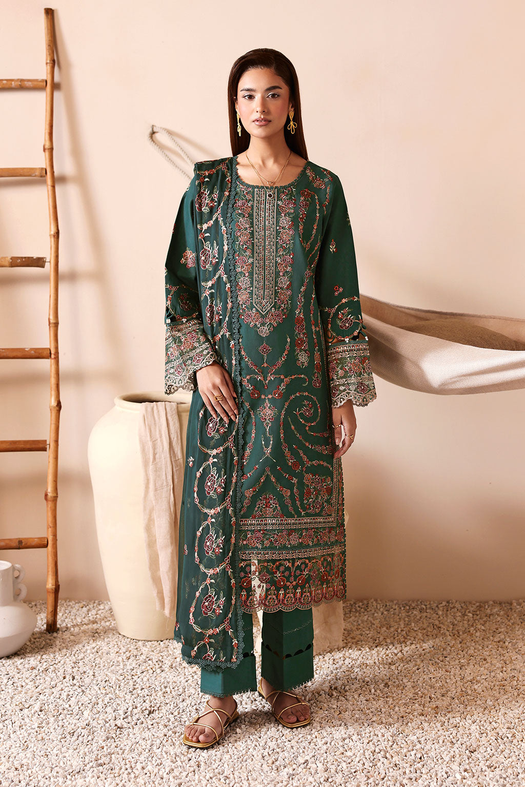 Ramsha | Ghazal Luxury Lawn | G-507 - Designer Dress - Type : Ladies Clothes - Available at Libayah - 100% Original