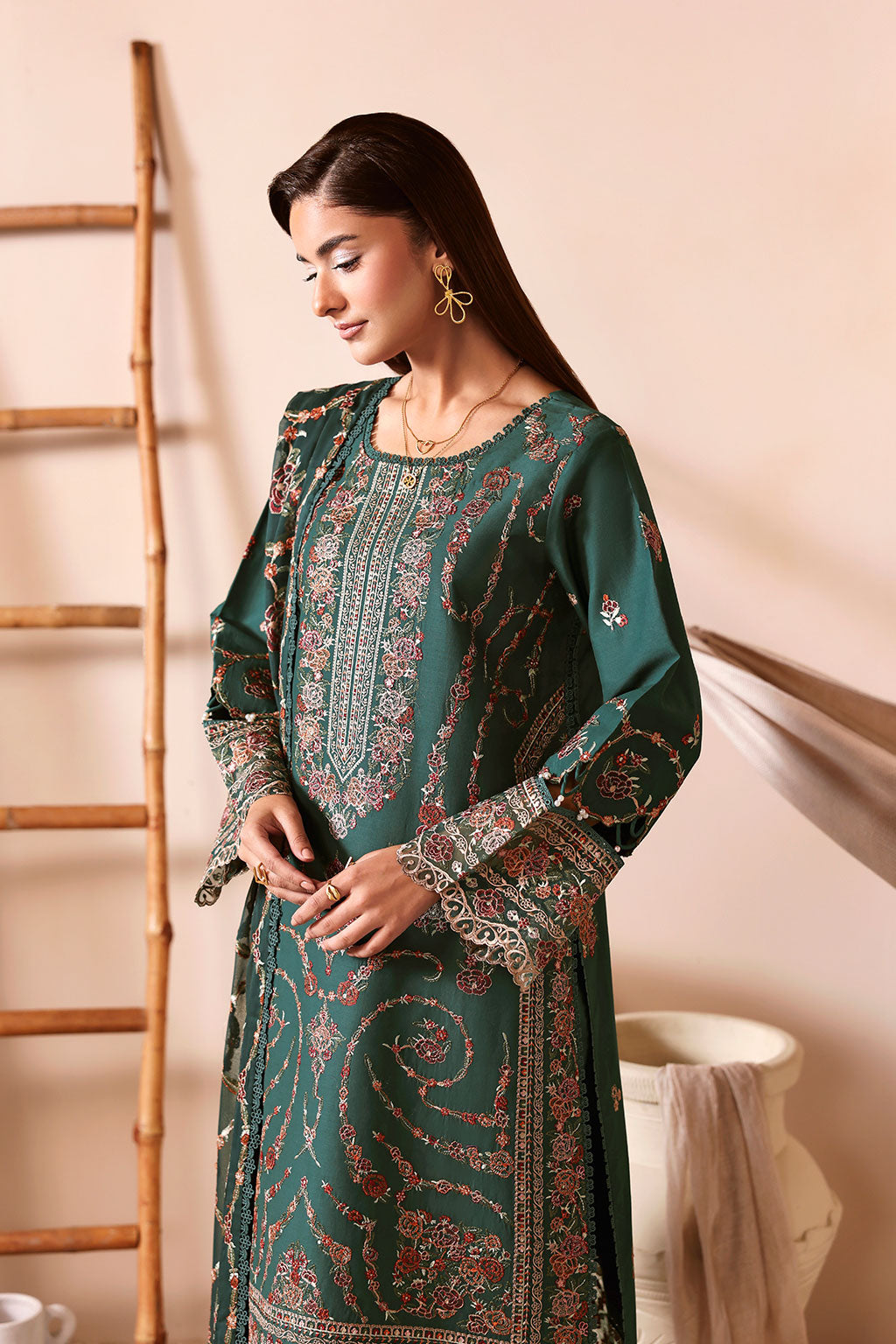 Ramsha | Ghazal Luxury Lawn | G-507 - Designer Dress - Type : Ladies Clothes - Available at Libayah - 100% Original