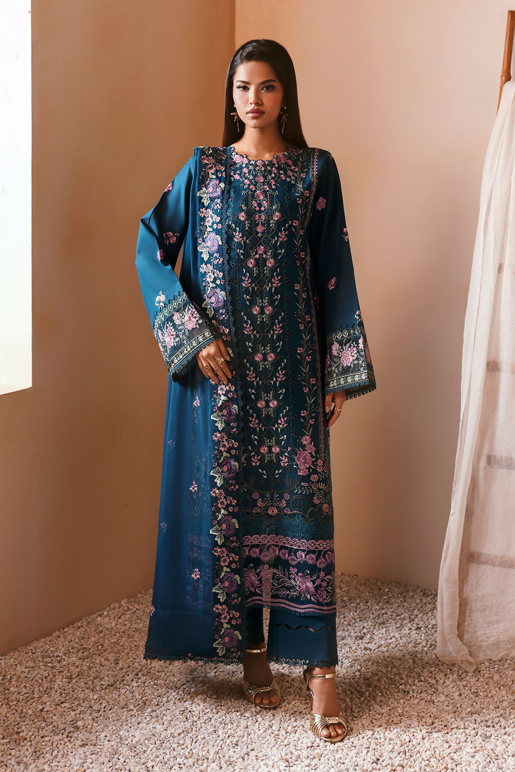 Ramsha | Ghazal Luxury Lawn | G-508 - Designer Dress - Type : Ladies Clothes - Available at Libayah - 100% Original