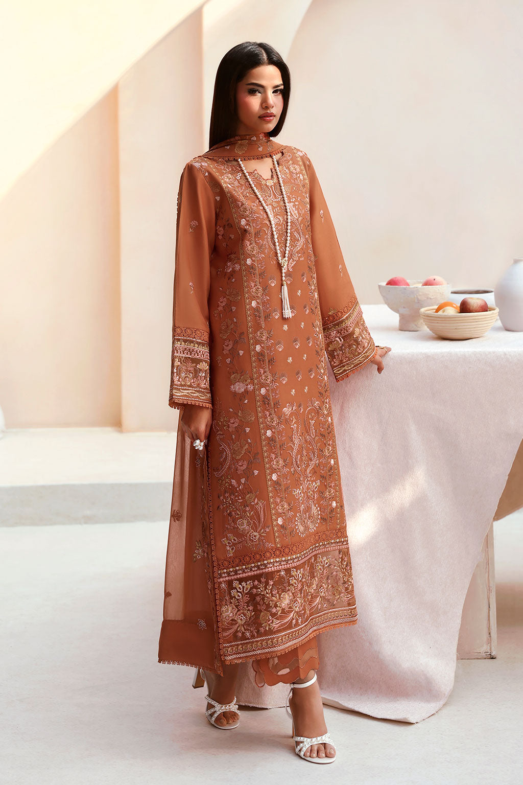 Ramsha | Ghazal Luxury Lawn | G-501 - Designer Dress - Type : Ladies Clothes - Available at Libayah - 100% Original