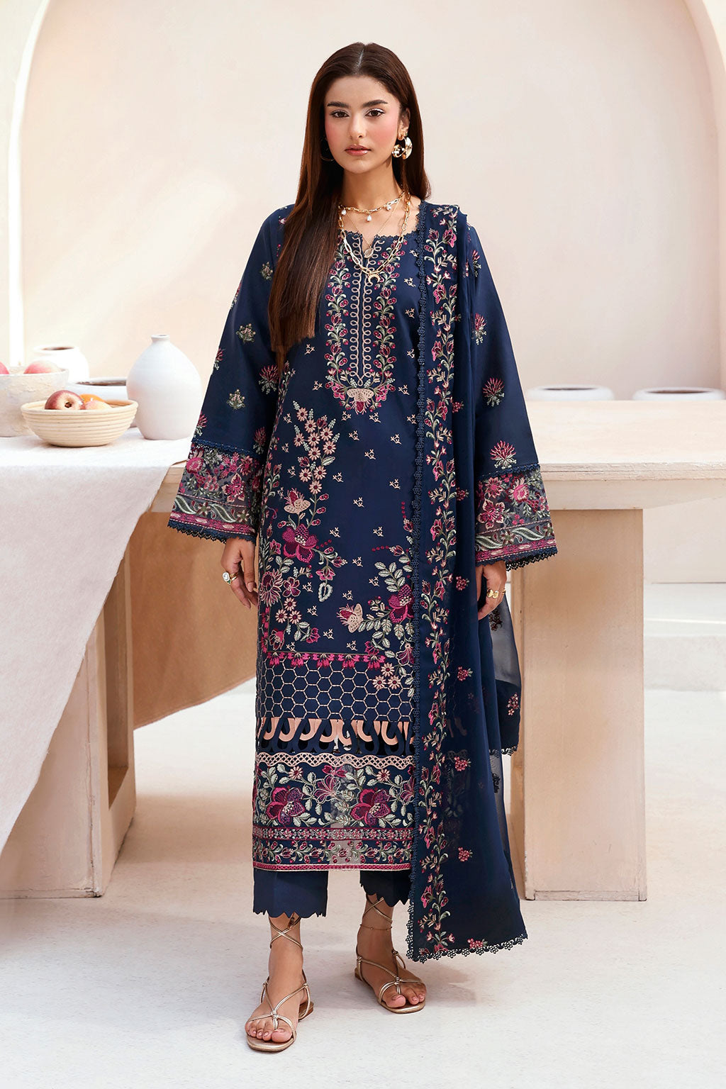 Ramsha | Ghazal Luxury Lawn | G-505 - Designer Dress - Type : Ladies Clothes - Available at Libayah - 100% Original