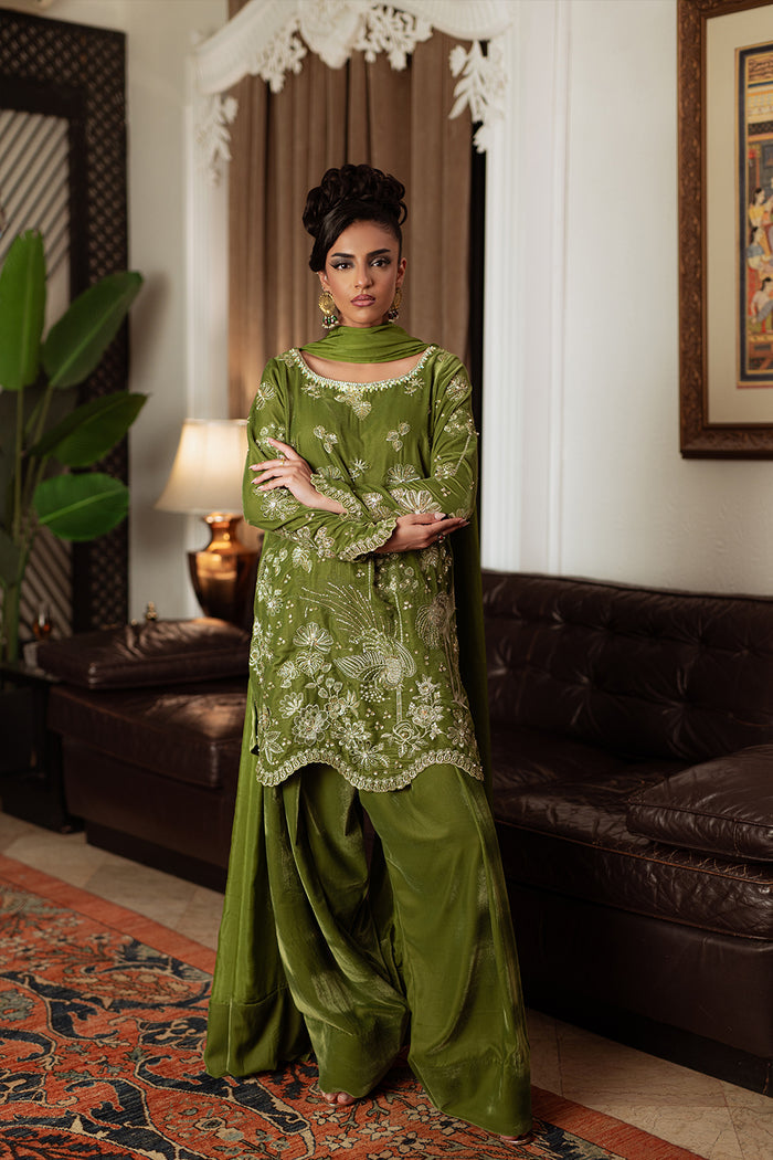 Saira Rizwan | Velvet Pret 25 | KAHWA-SRVP25-08 by Saira Rizwan - Designer Dress - Type : Ladies Clothes - Available at Libayah - 100% Original 