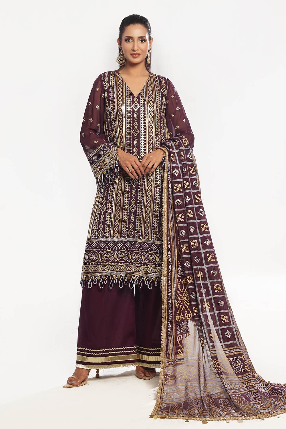Gul Ahmed | Chunri Lawn 25 | BM-52023 by Gul Ahmed - Designer Dress - Type: Ladies Clothes - Available at Libayah - 100% Original
