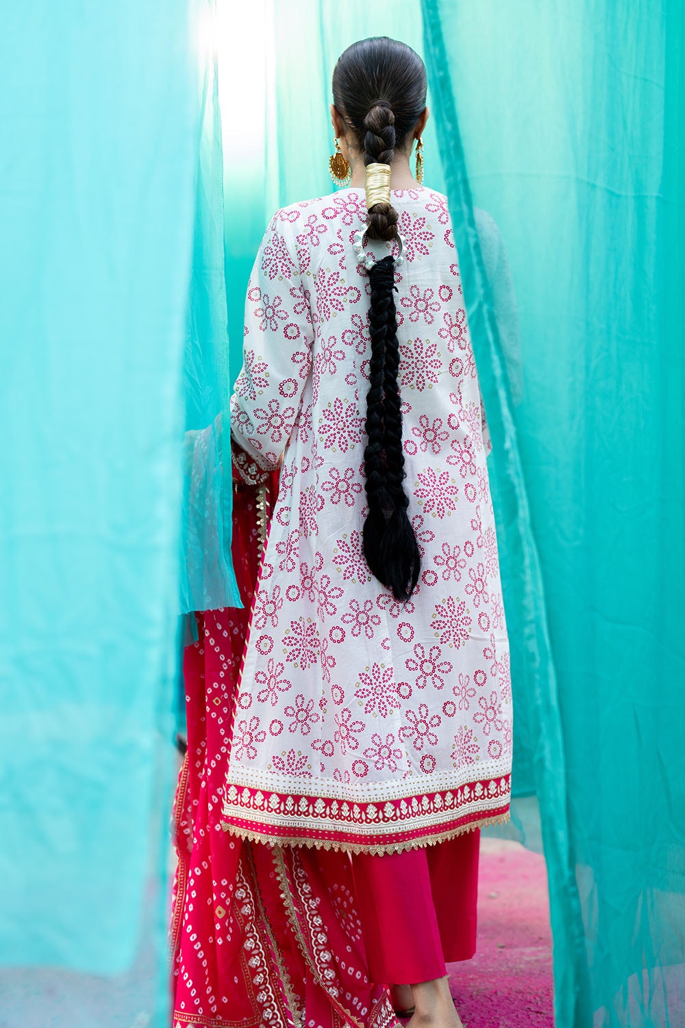 Gul Ahmed | Chunri Lawn 25 | CL-52411 A by Gul Ahmed - Designer Dress - Type: Ladies Clothes - Available at Libayah - 100% Original