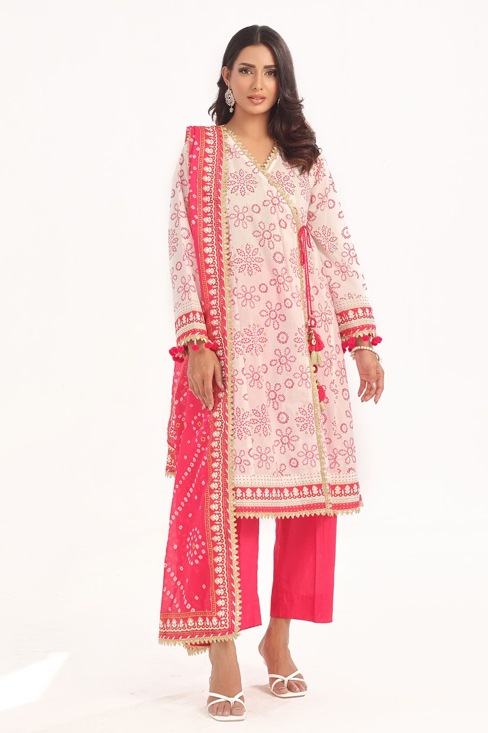 Gul Ahmed | Chunri Lawn 25 | CL-52411 A by Gul Ahmed - Designer Dress - Type: Ladies Clothes - Available at Libayah - 100% Original