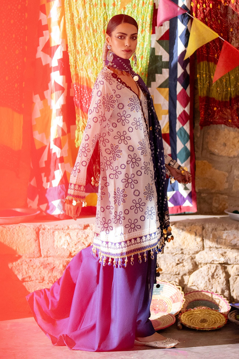 Gul Ahmed | Chunri Lawn 25 | CL-52411 B by Gul Ahmed - Designer Dress - Type: Ladies Clothes - Available at Libayah - 100% Original