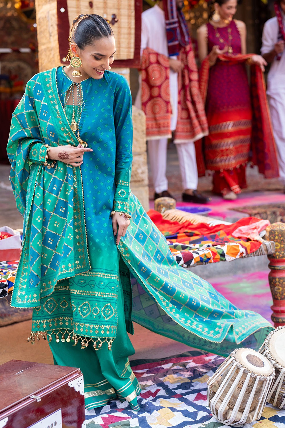 Gul Ahmed | Chunri Lawn 25 | CL-52410 A by Gul Ahmed - Designer Dress - Type: Ladies Clothes - Available at Libayah - 100% Original