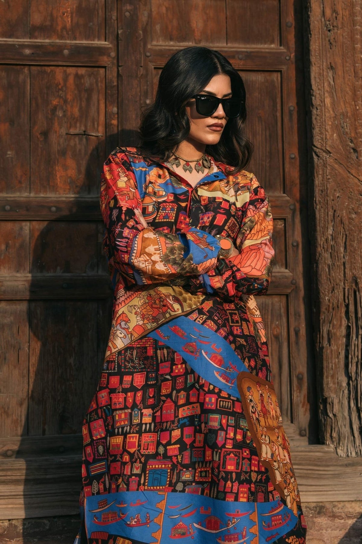 Fahad Hussayn | Lawn Banger | Gossan by Fahad Hussayn - Designer Dress - Type: Ladies Clothes - Available at Libayah - 100% Original