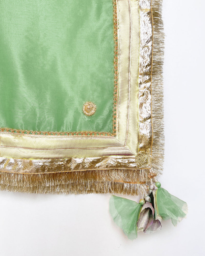 Zar | Gharara Formals | Gold/Green by Zar - Designer Dress - Type: Ladies Clothes - Available at Libayah - 100% Original