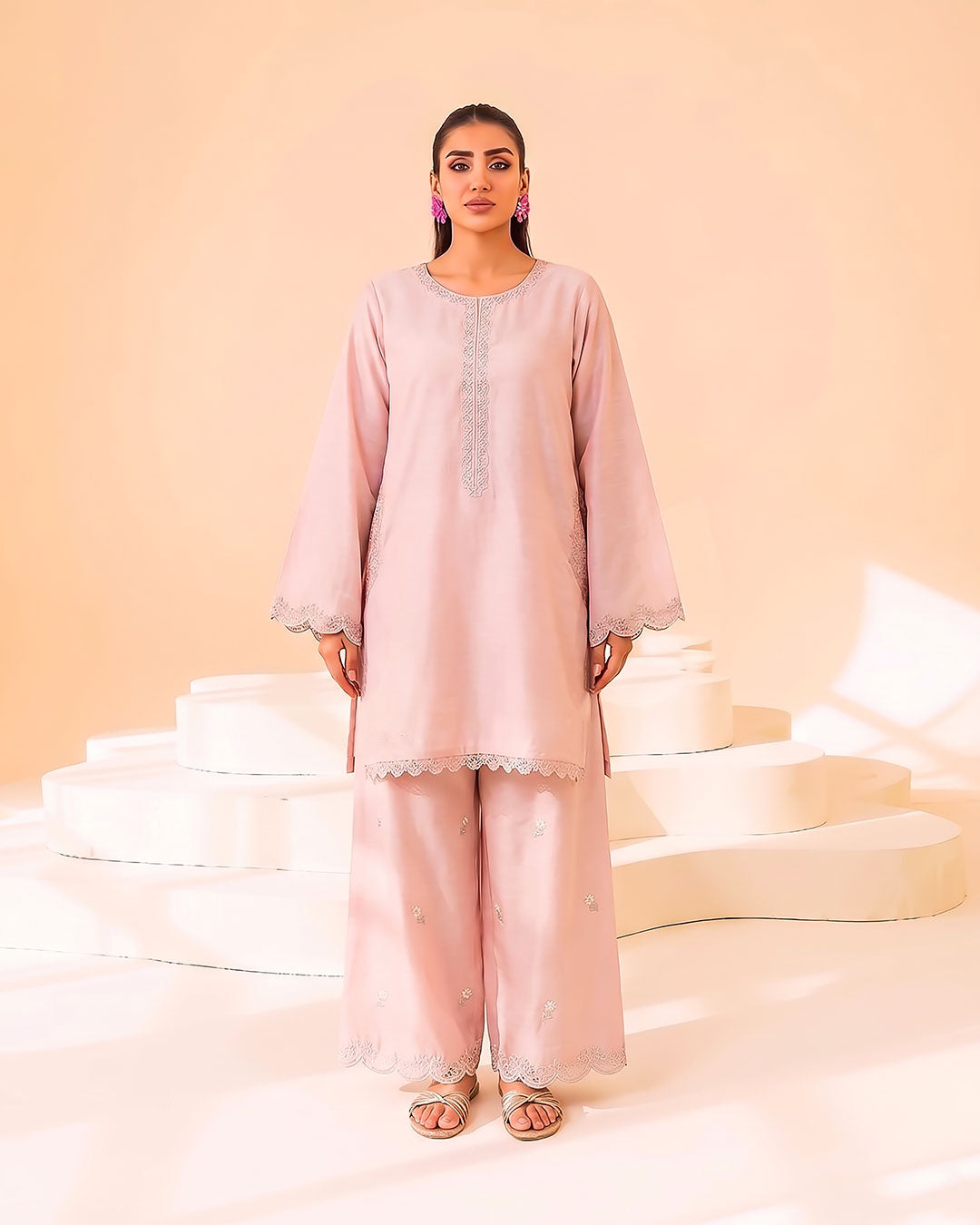 Faiza Faisal | FNF Cords Edit |HARMONY PINK by Faiza Faisal - Designer Dress  - Type : Ladies Clothes - Available at Libayah - 100% Original 